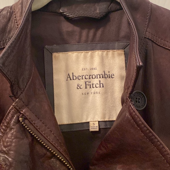 Abercrombie & Fitch Leather Moto Jacket - Picture 2 of 9